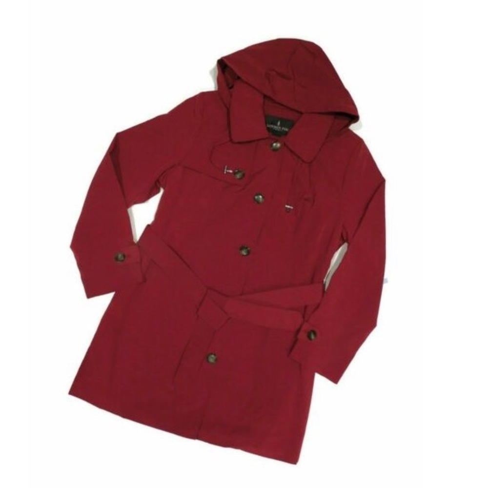 London Fog | Red Peacoat Rain Jacket